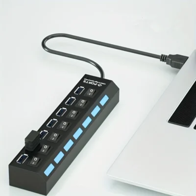 USB-elosztó 7 csatlakozóval